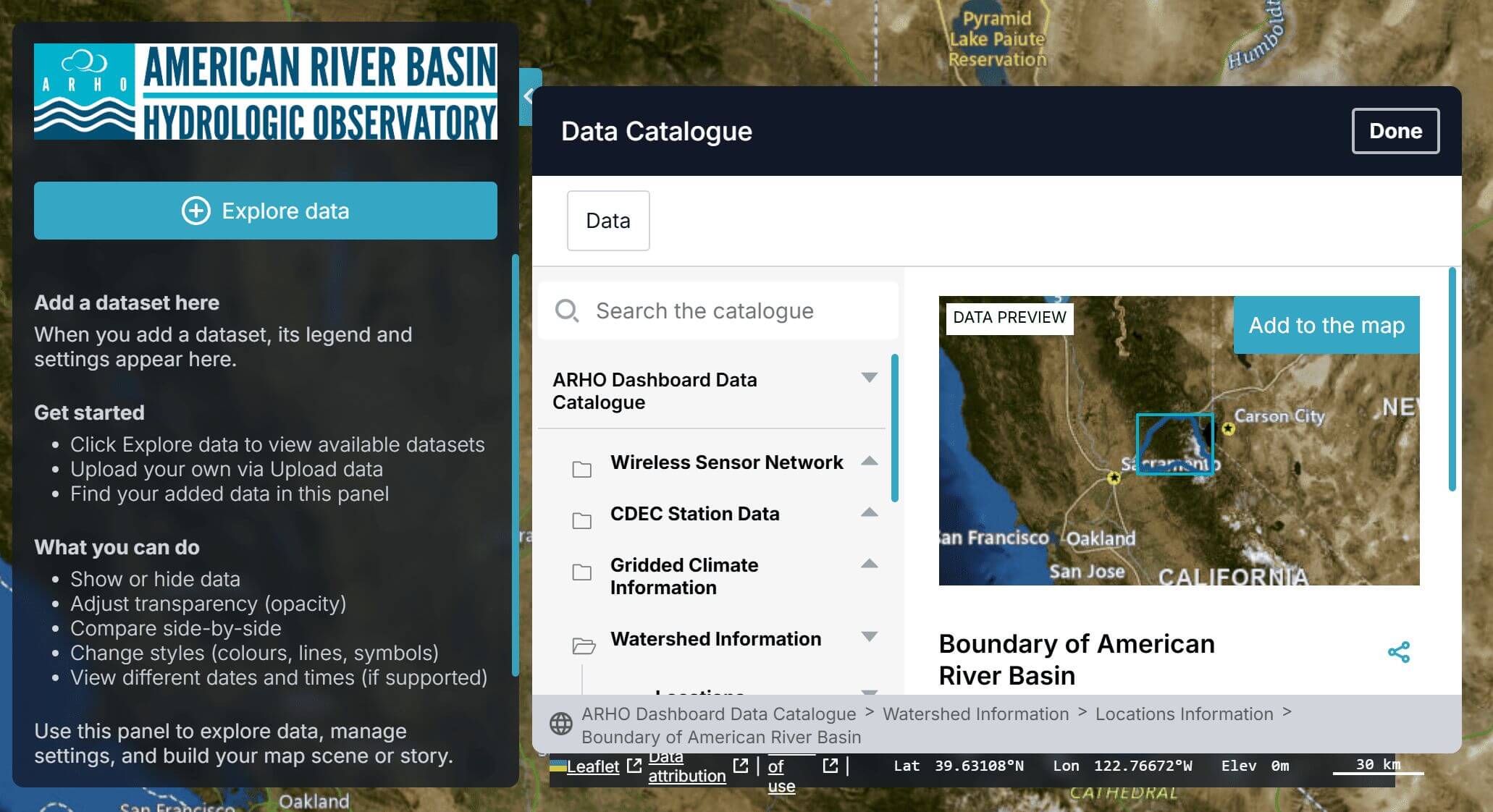 ARHO Dashboard Preview